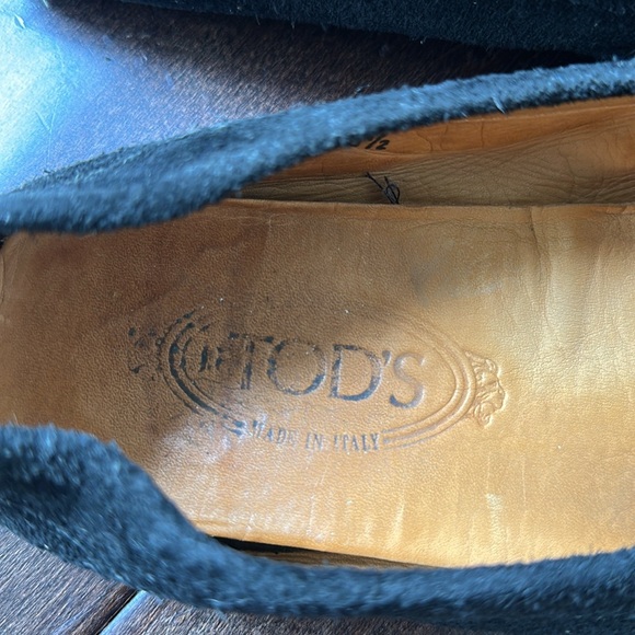 Tod's Black Suede Loafers sz. 8.5 Mens / 10 Women’s - Picture 8 of 9